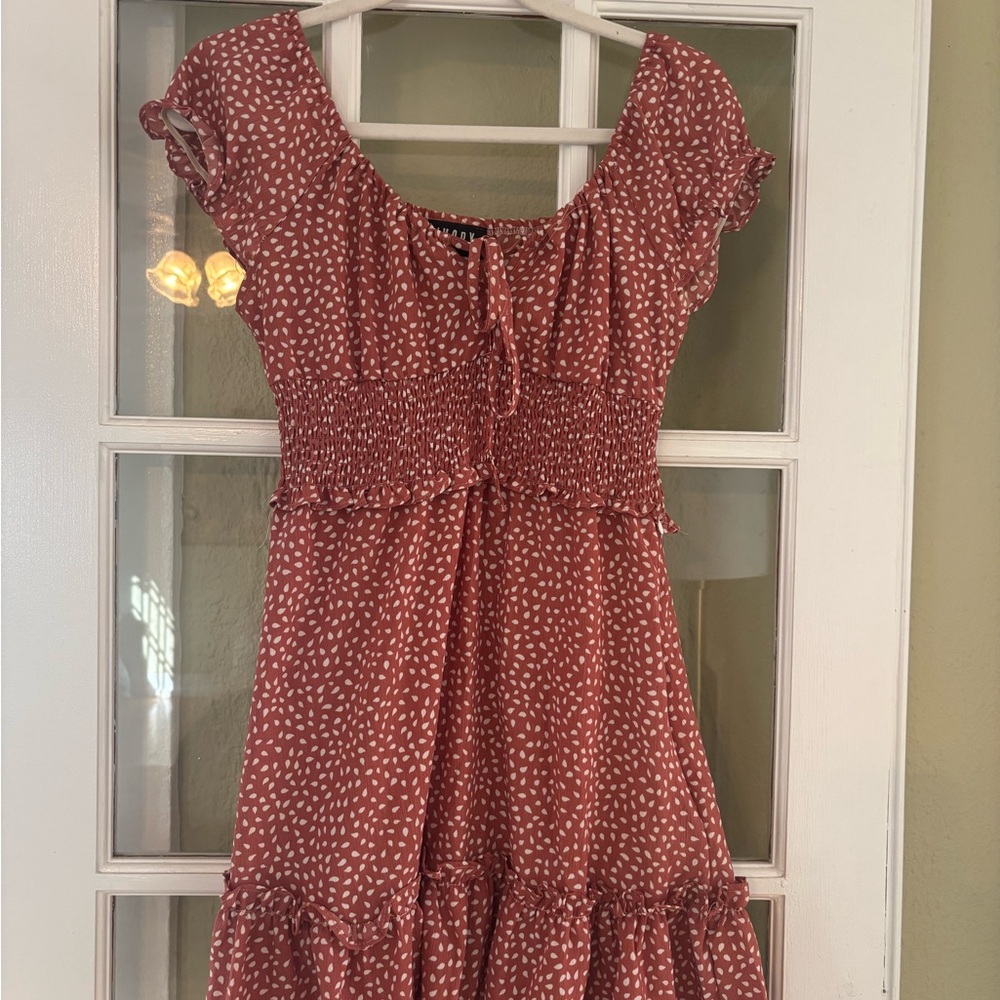 Red Polka Dot Mini Dress